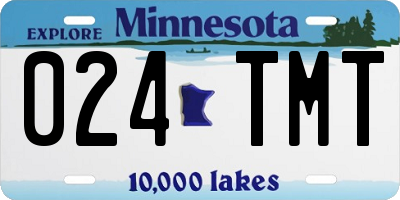 MN license plate 024TMT