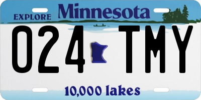 MN license plate 024TMY