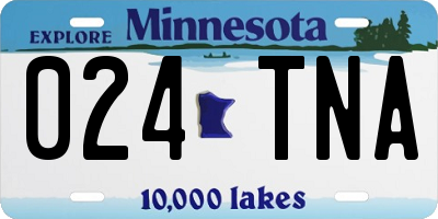 MN license plate 024TNA