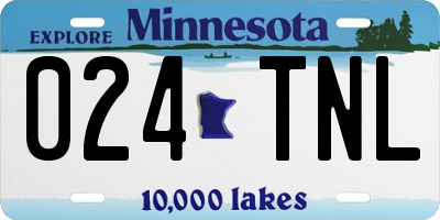 MN license plate 024TNL