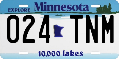 MN license plate 024TNM