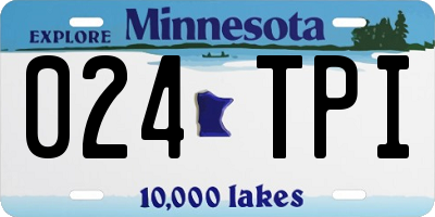 MN license plate 024TPI