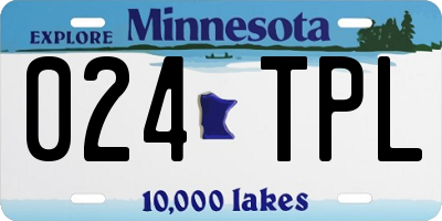 MN license plate 024TPL