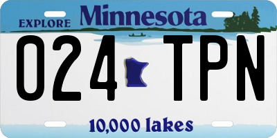 MN license plate 024TPN