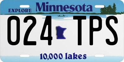 MN license plate 024TPS