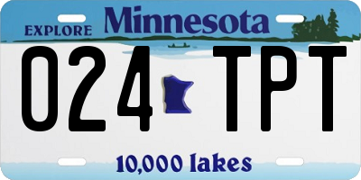MN license plate 024TPT