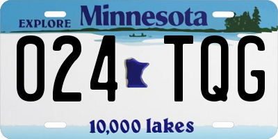 MN license plate 024TQG