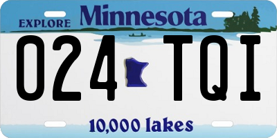MN license plate 024TQI