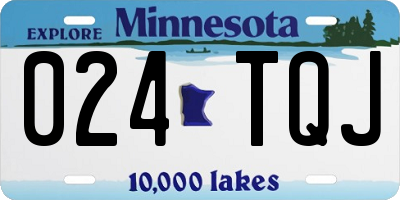 MN license plate 024TQJ
