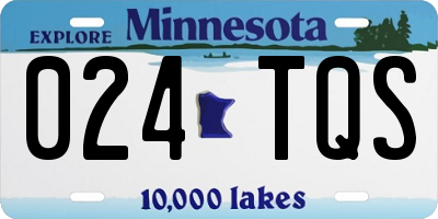 MN license plate 024TQS
