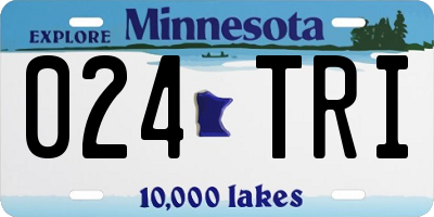 MN license plate 024TRI