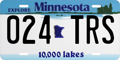 MN license plate 024TRS