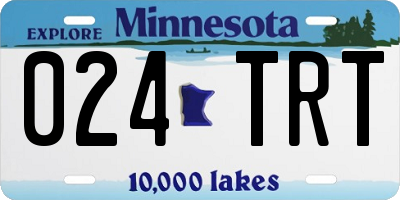 MN license plate 024TRT
