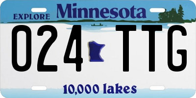 MN license plate 024TTG