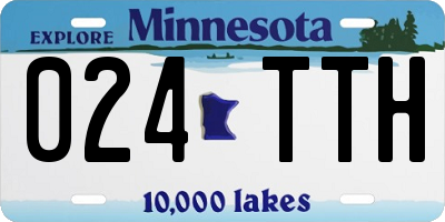 MN license plate 024TTH