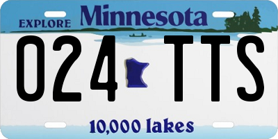 MN license plate 024TTS