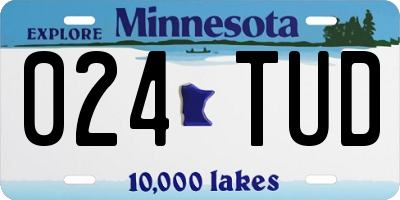 MN license plate 024TUD