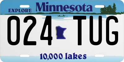 MN license plate 024TUG