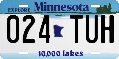 MN license plate 024TUH