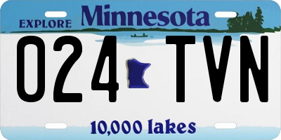 MN license plate 024TVN