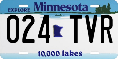 MN license plate 024TVR