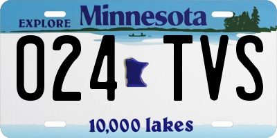 MN license plate 024TVS