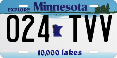 MN license plate 024TVV