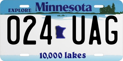 MN license plate 024UAG