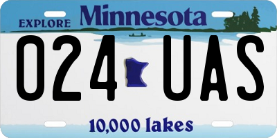 MN license plate 024UAS