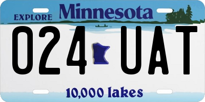 MN license plate 024UAT