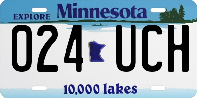 MN license plate 024UCH