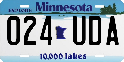 MN license plate 024UDA