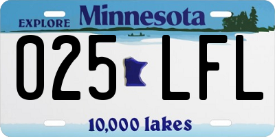 MN license plate 025LFL