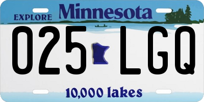 MN license plate 025LGQ
