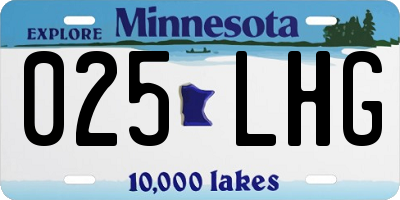 MN license plate 025LHG