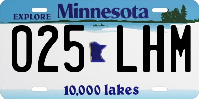 MN license plate 025LHM