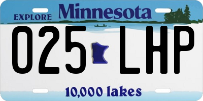MN license plate 025LHP
