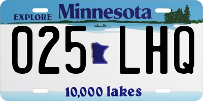 MN license plate 025LHQ