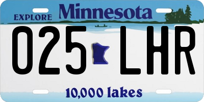 MN license plate 025LHR