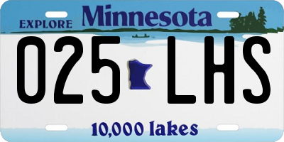 MN license plate 025LHS