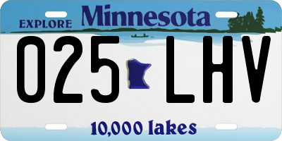 MN license plate 025LHV