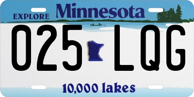 MN license plate 025LQG