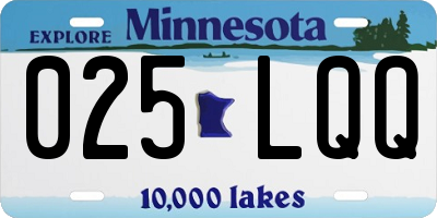 MN license plate 025LQQ