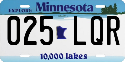 MN license plate 025LQR