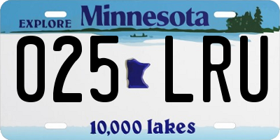 MN license plate 025LRU