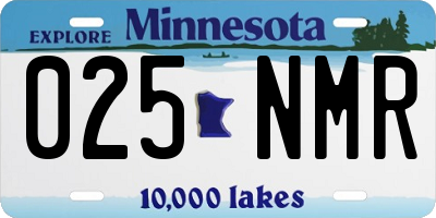 MN license plate 025NMR