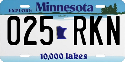 MN license plate 025RKN