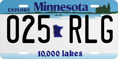MN license plate 025RLG