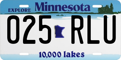 MN license plate 025RLU