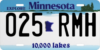 MN license plate 025RMH